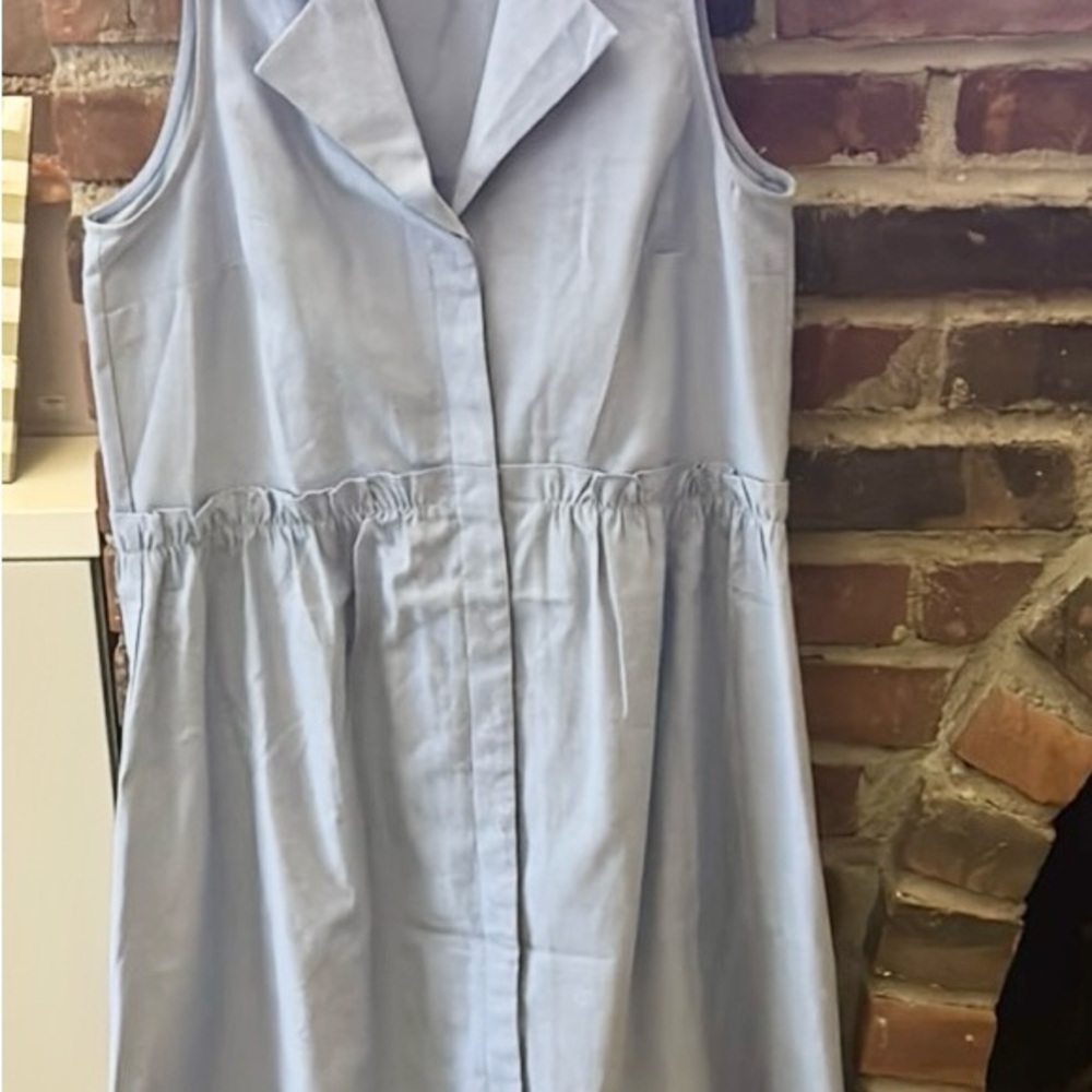 Tuckernuck Chambray Sleeveless Dropwaist Dress